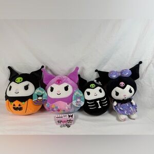 New Hello Kitty & Friends Halloween Kuromi Stuffed squishmallow set & earrings